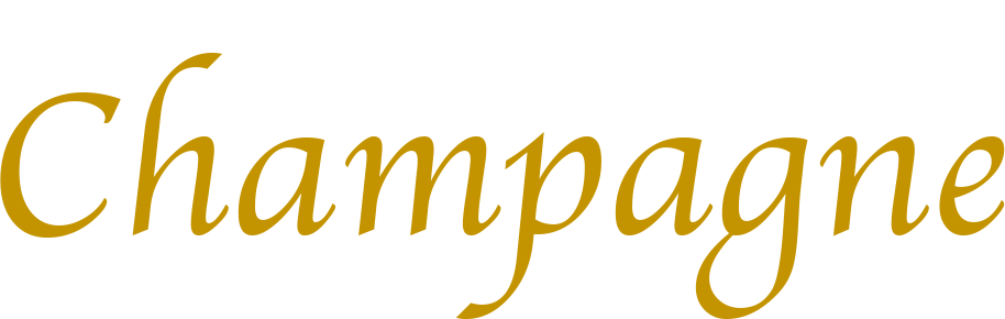 Logo robe à champagne blanc
